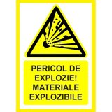 Placuta pericol de explozie materiale explozibile